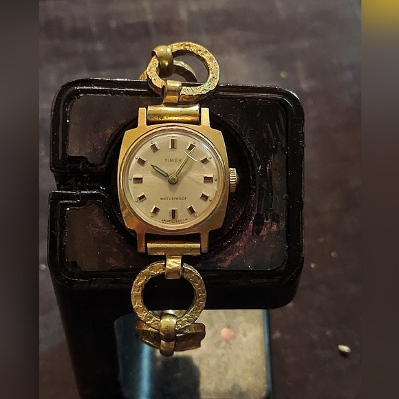 Timex Accessories - Rare Vintage Beautiful 1970s Timex Waterproof Watch with a custom strap
